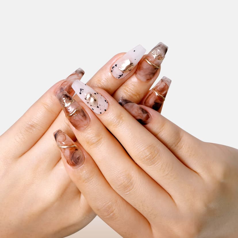 Ink& Glow Medium Squoval Nails
