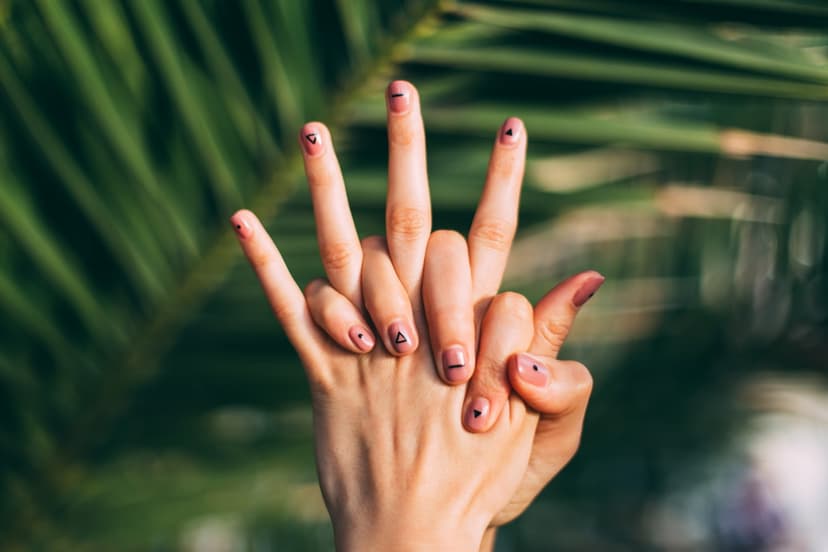 Geometric Nail Art
