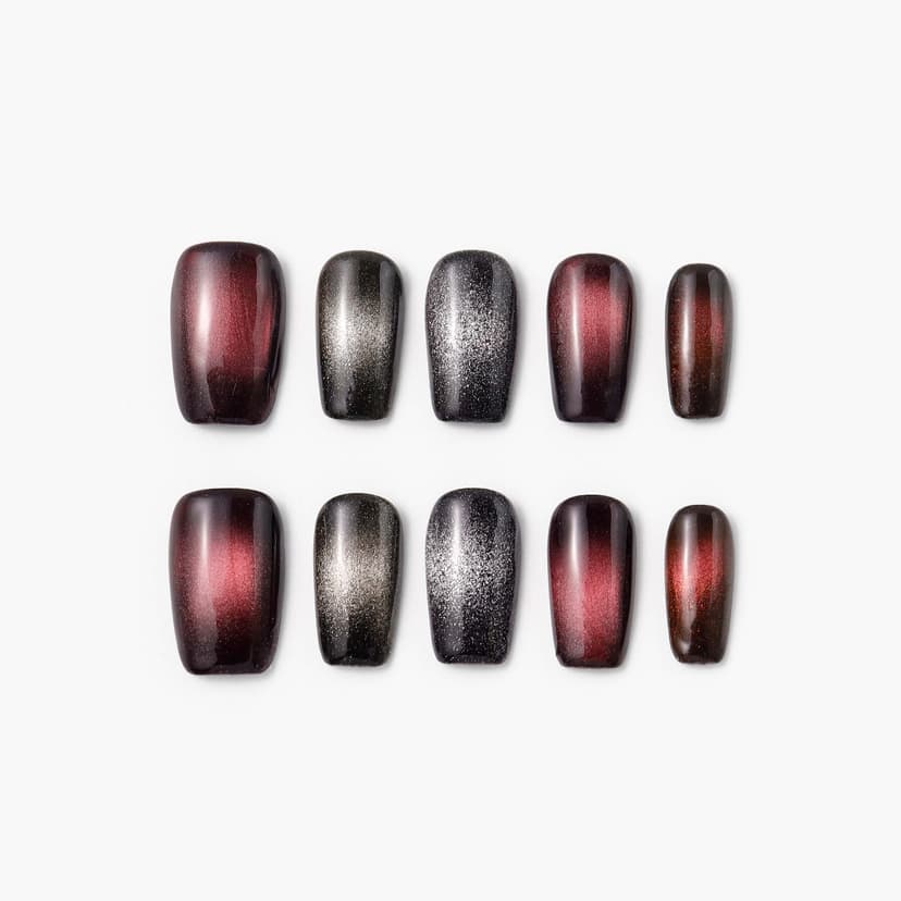 Galaxy Medium Squoval Nails