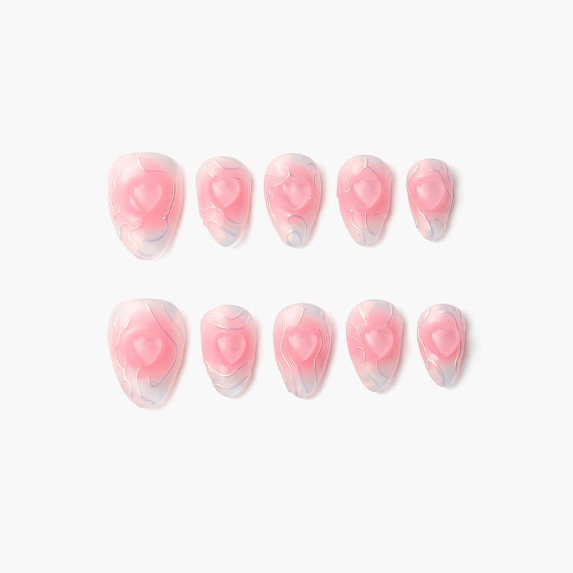 Sweetheart Short Almond Nails