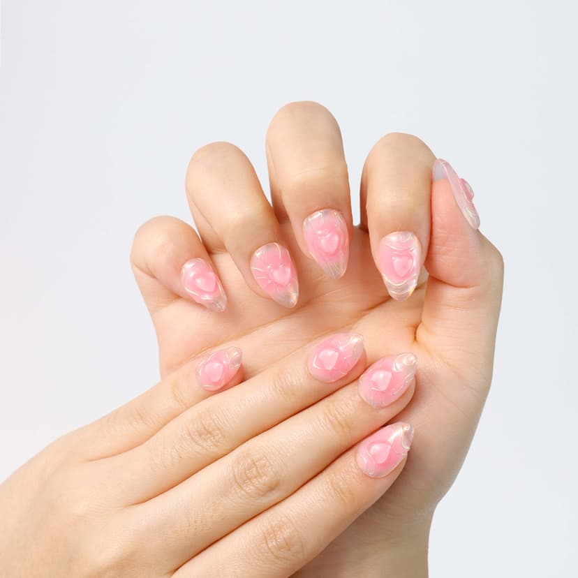 Sweetheart Short Almond Nails